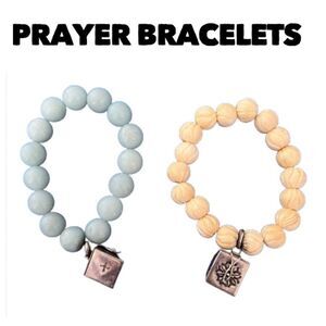 925 Prayer‎ Box/Poison Box  Stone Bracelet Lot